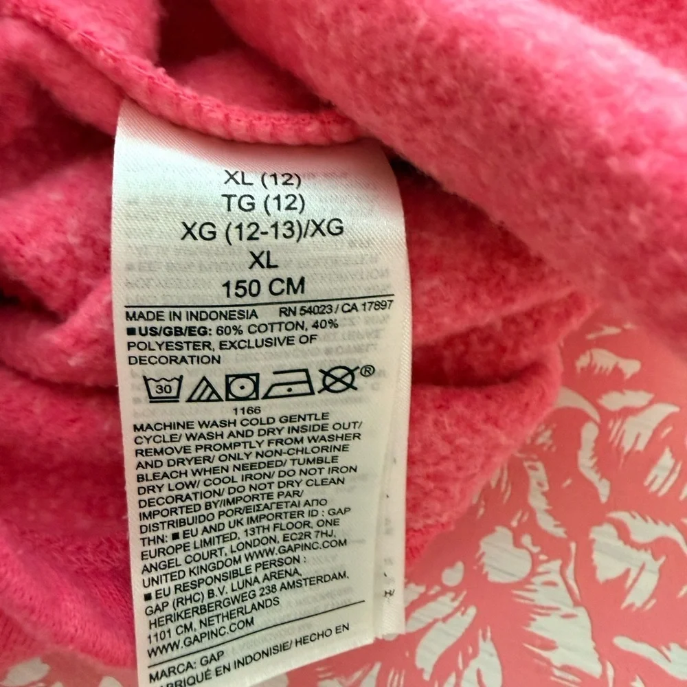 Gap Kids Pink Logo Pull On Shorts Girls XL 12